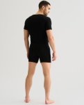 T-shirt "sweatproof" v-neck | Økologisk bambusviskose | Sort -JBS