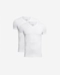 T-shirt "v-neck" 2-pak, Bambusviskose, Hvid
