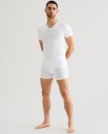 T-shirt "v-neck" 2-pak, Bambusviskose, Hvid