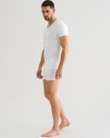 T-shirt "v-neck" 2-pak, Bambusviskose, Hvid