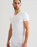 T-shirt "v-neck" 2-pak, Bambusviskose, Hvid