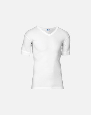 T-shirt "v-neck original", 100% bomuld, Hvid