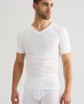 T-shirt "v-neck original" | 100% bomuld | Hvid -JBS