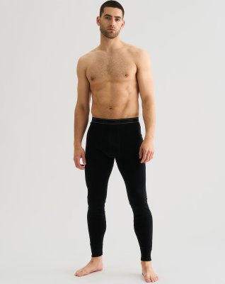Long johns "wool", 100% merino uld, Sort
