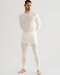 Long johns "wool" | 100% merino uld | Hvid -JBS