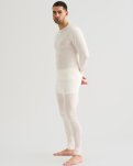 Langærmet t-shirt "wool" | 100% merino uld | Hvid -JBS