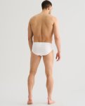 Briefs "mini slip" 5-pak, 100% økologisk bomuld, Hvid