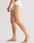 Briefs "mini slip" 5-pak, 100% økologisk bomuld, Hvid