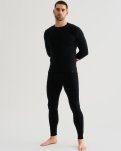 Langærmet t-shirt "wool"  | 100% merino uld | Sort -JBS