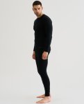 Langærmet t-shirt "wool"  | 100% merino uld | Sort -JBS