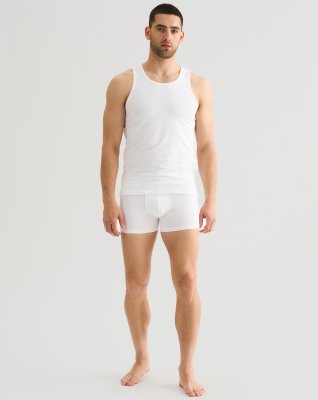 Tanktop 2-pak, Økologisk bomuld, Hvid