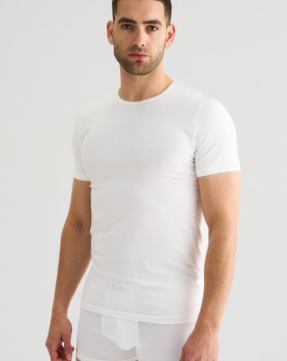 T-shirt "o-neck" 2-pak | Økologisk bomuld | Hvid -JBS