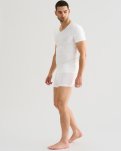 T-shirt "v-neck" 2-pak | Økologisk bomuld | Hvid -JBS