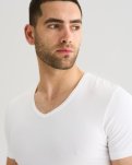 T-shirt "v-neck" 2-pak | Økologisk bomuld | Hvid -JBS