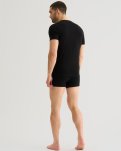 T-shirt "v-neck" 2-pak, Økologisk bomuld, Sort