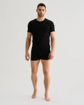 T-shirt "o-neck" 2-pak, Økologisk bomuld, Sort