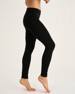 Leggings, Bambusviskose, Sort