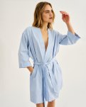 Morgenkåbe | Bambusviskose | Blåstribet -JBS of Denmark Women