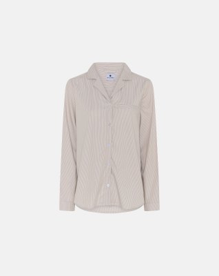 Pyjamasskjorte, Bambusviskose, Sand