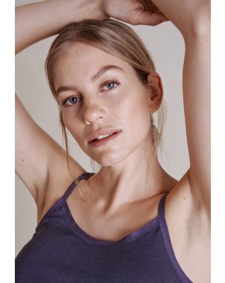 Stroptop, 100% uld, Lavendel