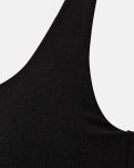 Tanktop m. support, Bambusviskose, Sort