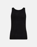 Tanktop m. support, Bambusviskose, Sort
