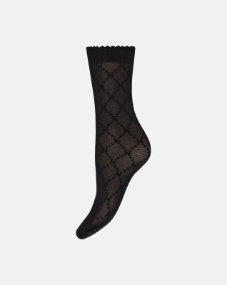 Ankelstrømper "Logo" | 25 denier | Sort-sort -Hype the Detail
