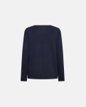 Langærmet t-shirt, Bambusviskose, Navy