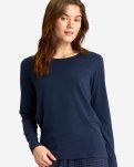 Langærmet t-shirt | Bambusviskose | Navy -JBS of Denmark Women