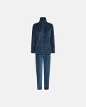 Pyjamas sæt i velour | Bomuld | Turkis -Decoy