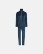 Pyjamas sæt i velour | Bomuld | Turkis - Decoy