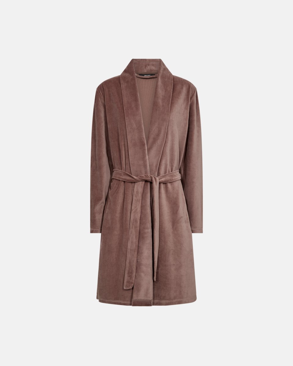 Decoy Kort badekåbe | Bomuld | Rosa - S