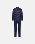 Pyjamassæt 'flannel' | 100% bomuld | Sort -JBS