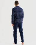 Pyjamassæt 'flannel', 100% bomuld, Sort