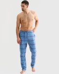 Pyjamasbukser 'flannel', 100% bomuld, Blå