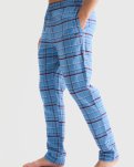 Pyjamasbukser 'flannel', 100% bomuld, Blå