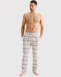 Pyjamasbukser 'flannel', 100% bomuld, Beige