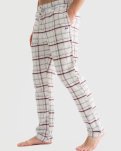 Pyjamasbukser 'flannel', 100% bomuld, Beige