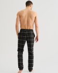 Pyjamasbukser 'flannel' | 100% bomuld | Sort -JBS