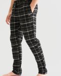 Pyjamasbukser 'flannel' | 100% bomuld | Sort -JBS