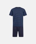 Pyjamas m. shorts, 100% bomuld, Navy