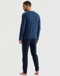 Pyjamassæt, 100% bomuld, Navy