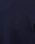 Langærmet T-shirt 'waffel', Bomuld, Navy