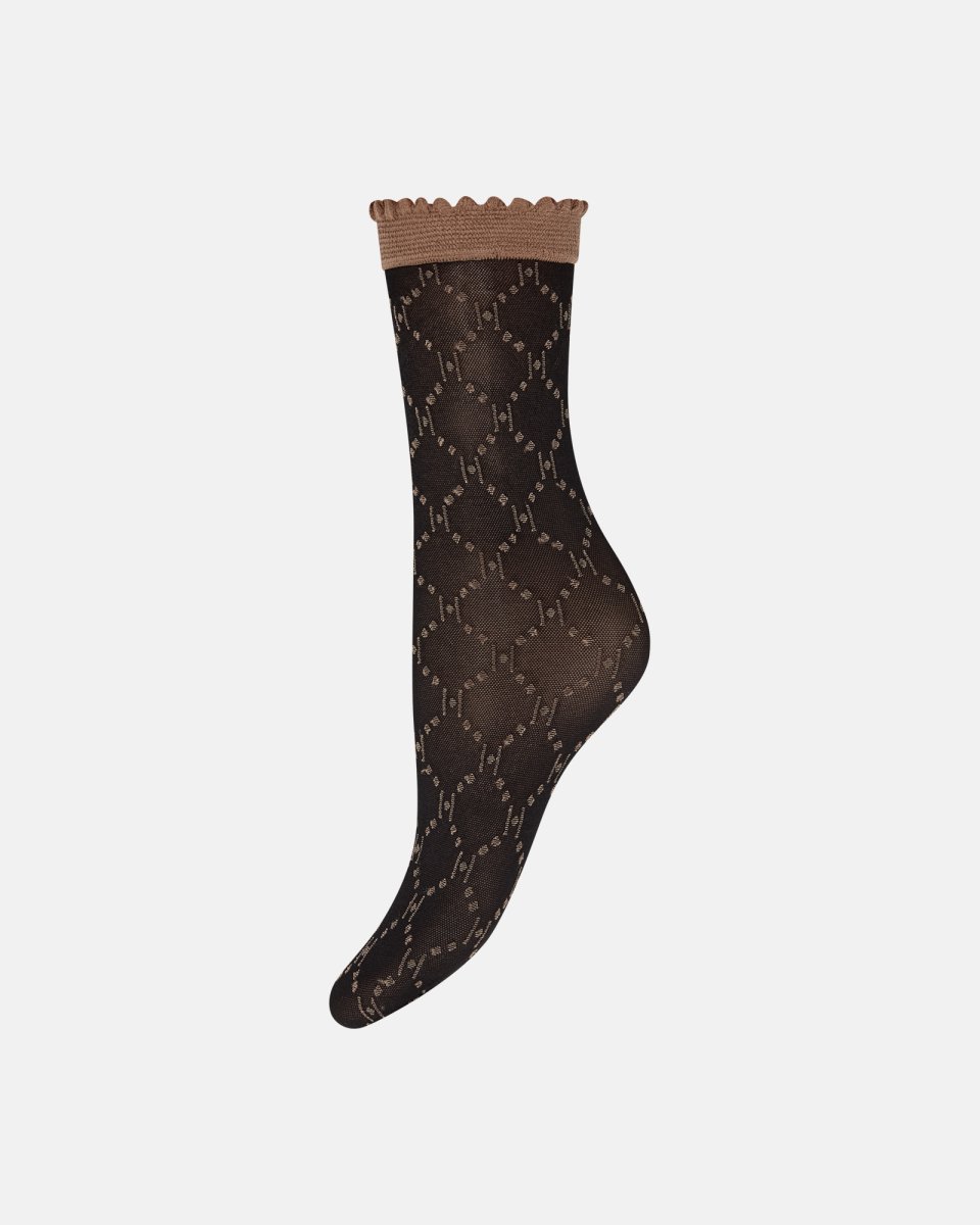Hype the Detail Ankelstrømper "Logo" | 25 denier | Sort - One size