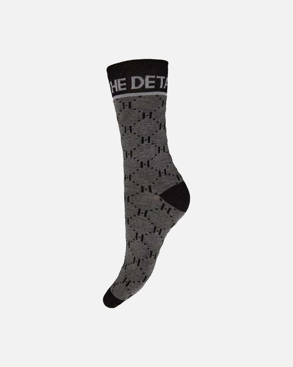 Hype the Detail Strømper "Lurex" | Bambusviskose | Grå - 37-41
