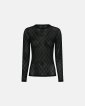 Bluse "Mesh" | Polyamid | Sort - Hype the Detail