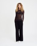 Bluse "mesh" | Polyamid | Brun -Hype the Detail