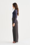 Bluse "Mesh" | Polyamid | Navy -Hype the Detail
