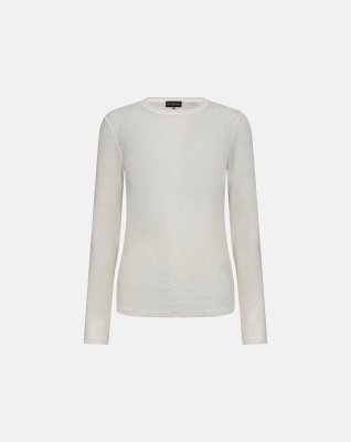 Bluse "Mesh", Polyamid, Hvid