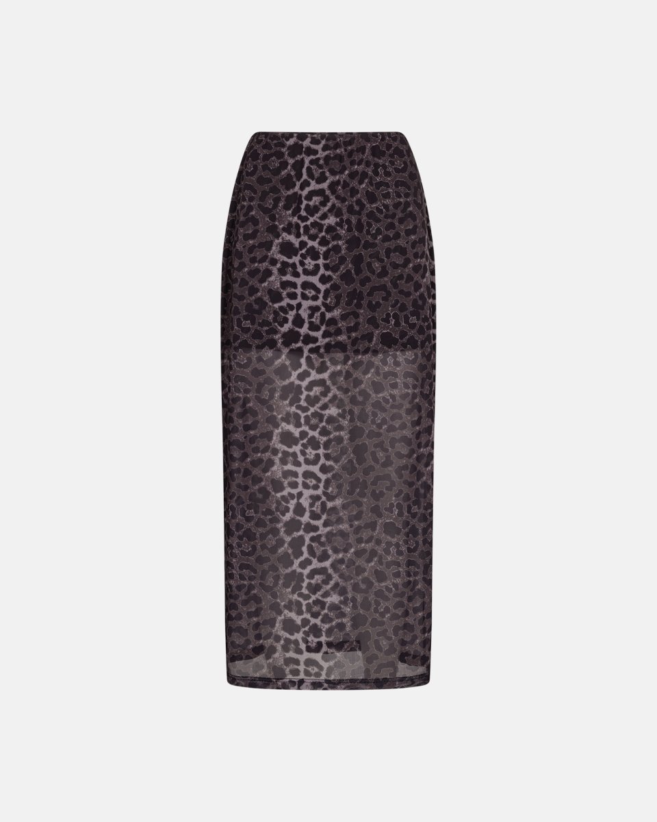 Hype the Detail Nederdel "Leo" | Polyester | Grå - S